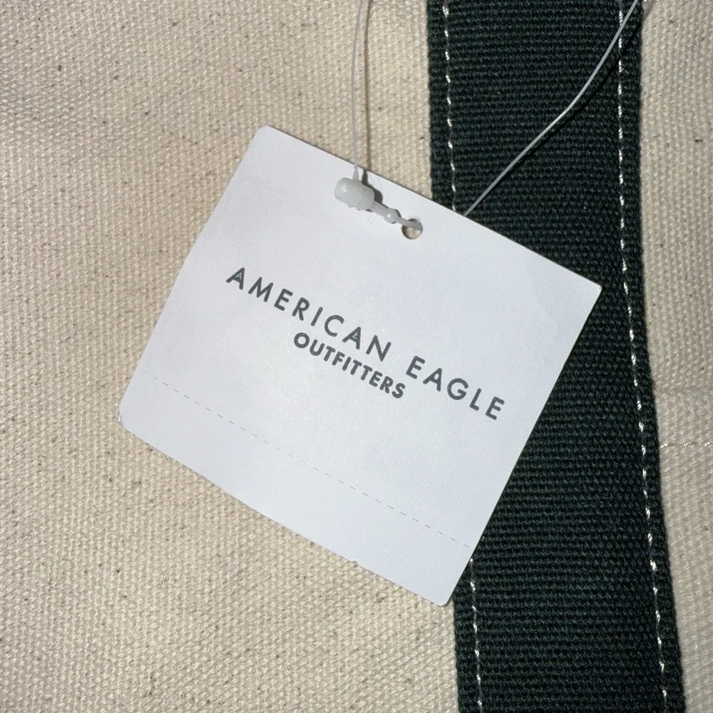 NWT American Eagle Peanuts Snoopy Apres Ski Club Canvas Tote Bag Colorado